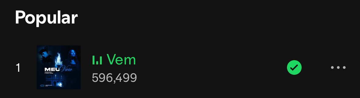Central Duda Kropf (@centraldakropf) on Twitter photo "Vem", colaboração de Manocchio e Duda Kropf, está perto de bater 600 mil streams no Spotify! 
Bora continuar ouvindo muito? ♥️ "Vem", colaboração de Manocchio e Duda Kropf, está perto de bater 600 mil streams no Spotify! 
Bora continuar ouvindo muito? ♥️