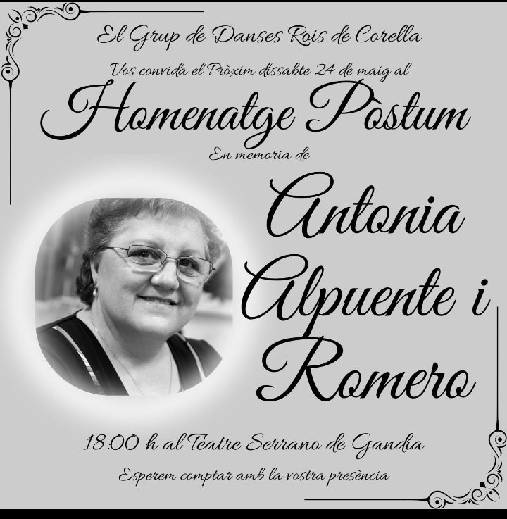 Una gran de les grans de la #culturapopularvalenciana