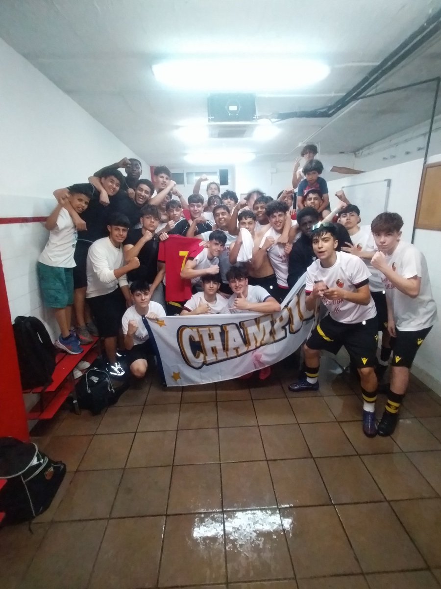🔴⚫CADETE A 1️⃣5️⃣ 
🔴🔵PB S. CUGAT 0️⃣ 
🎤Hoy día 24/5/2025 podemos decir que nuestro  Cadete A es  CAMPEÓN DE LIGA Y EQUIPO DE 1ª DIVISIÓN ♥️ 🖤 🔥 🔥 ♥️ 🖤