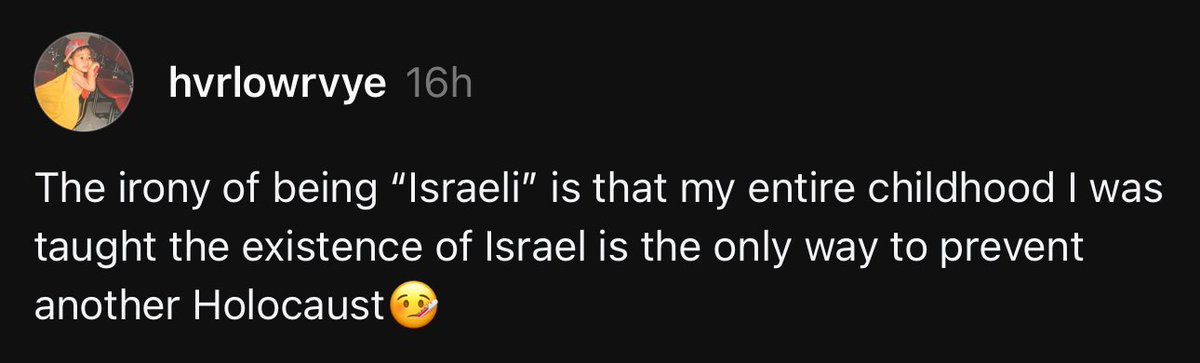 Israelis are taught that the only way to prevent another Holocaust is to commit another Holocaust. Zionism is a death cult.