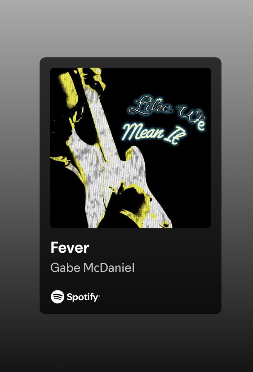 tina2fast2claws's tweet photo. If you’re not listening to @gmcdanielmusic you’re fuckin up ‼️ Fever managed to make it to 6 of my playlists 🤌🏻🎷 https://t.co/sw7mhX8Q82