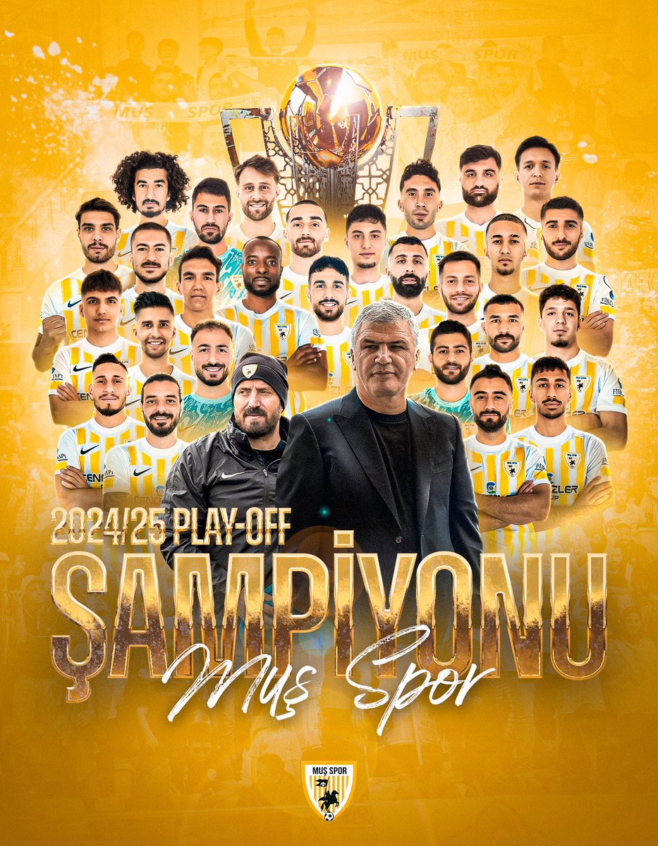 Bu Şehre Şampiyonluk çok yakıştı. #Muşspor