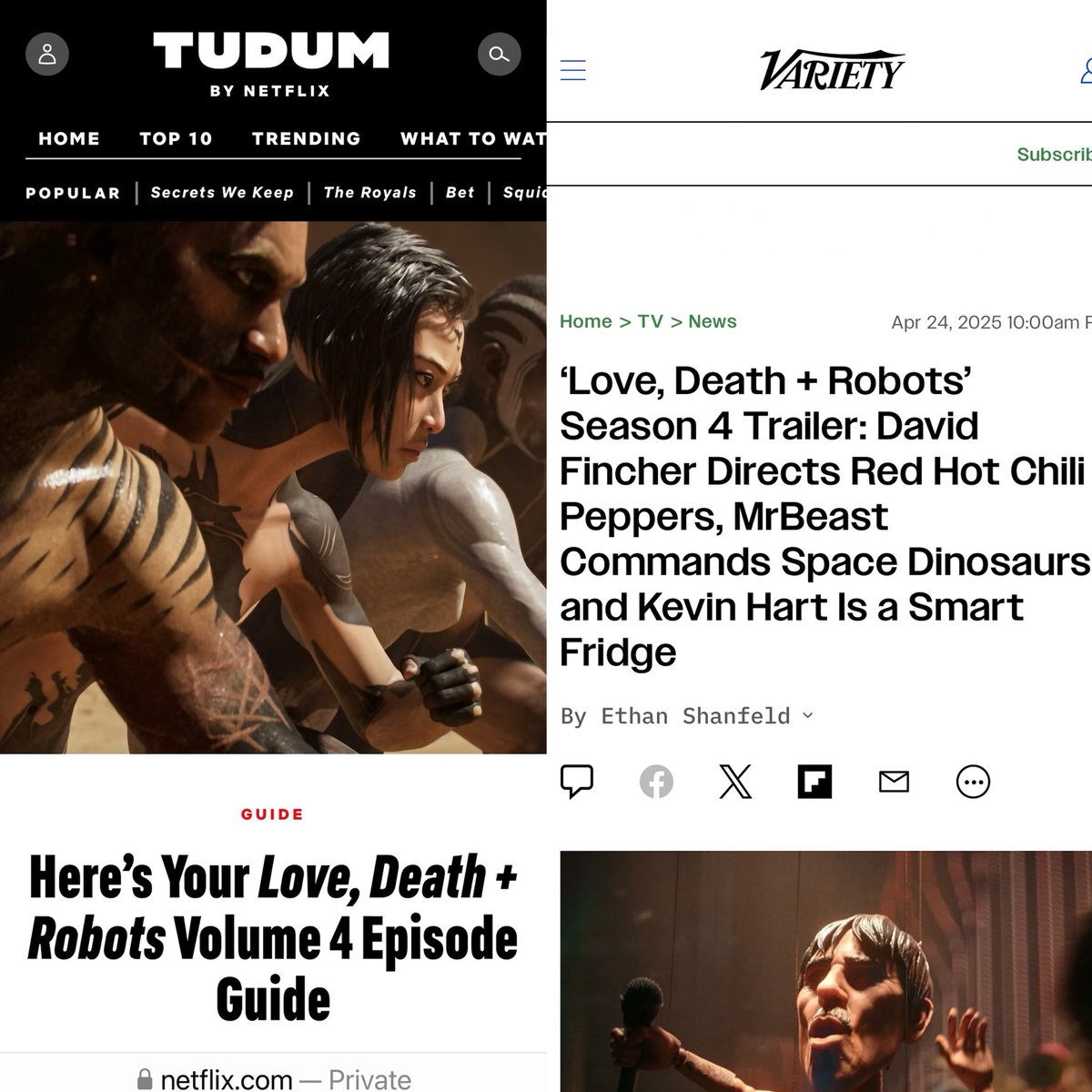 RealBaiLing's tweet photo. So excited share #amazing #news Mynew #netflix #tvseries #hitseries #lovedeathrobots #screamingofthetyrannosaur is #streaming now #Netflix ranked #top10 #TVshows watch it. I serve #lead role Mei.
so #phenomenal https://t.co/Dz8hU9sgl6 #deadpool2 👏😛 https://t.co/Z1sfVS9EpE https://t.co/eouwu0SmLs