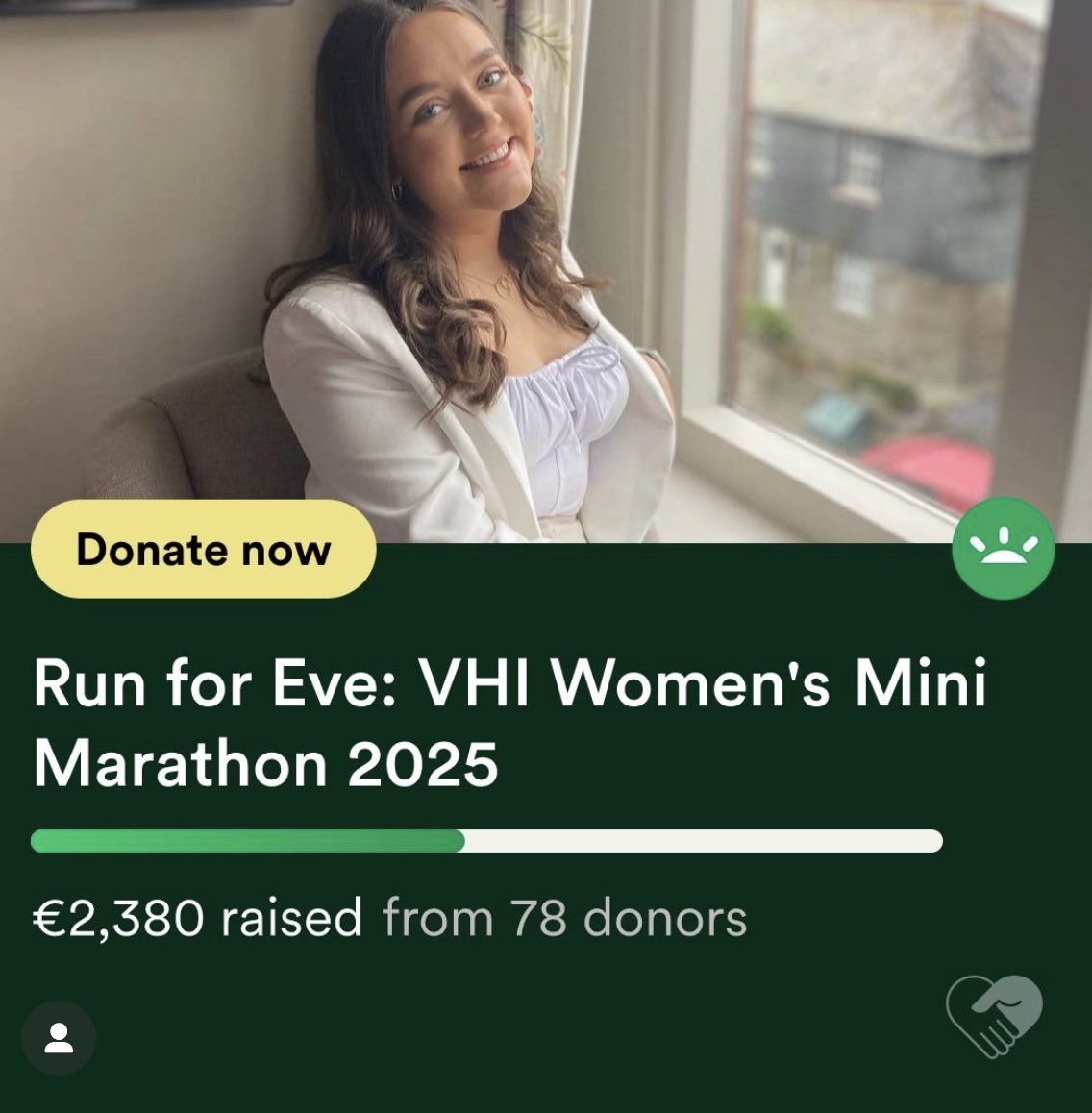 Ursula McCabe (@ursulamccabe17) on Twitter photo For the third year in row family and friends are doing the Women’s Mini Marathon in memory of my daughter Eve 💛.
If you haven’t pledged a donation we would be very grateful for any that head our way.
We are fundraising for <a href="/SarcomaIreland/">Sarcoma Cancer Ireland</a>. 🌻😊
gofund.me/5333a82a For the third year in row family and friends are doing the Women’s Mini Marathon in memory of my daughter Eve 💛.
If you haven’t pledged a donation we would be very grateful for any that head our way.
We are fundraising for <a href="/SarcomaIreland/">Sarcoma Cancer Ireland</a>. 🌻😊
gofund.me/5333a82a