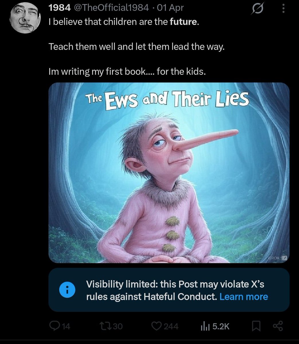 TheOfficial1984's tweet image. PLEASE MAKE IT MAKE SENSE. 

It&apos;s just so over the top absurd at this point. 

I guess we are no longer allowed to say &quot;EW&quot;

...and you can&apos;t say jew without the EW🤮

I guess they REALLY don&apos;t want kids to read the book I&apos;m writing.