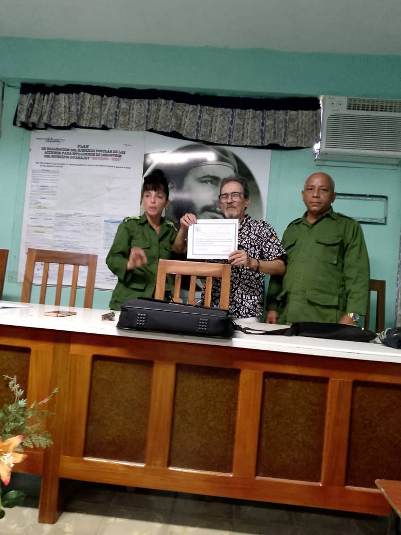 Reconocer la labor de aquellos que ocupan parte importante en la prevención y enfrentamiento de cualquier desastre de origen natural ocupo espacio en #Guanajay durante la Puntualización de las acciones como parte del #Meteoro2025