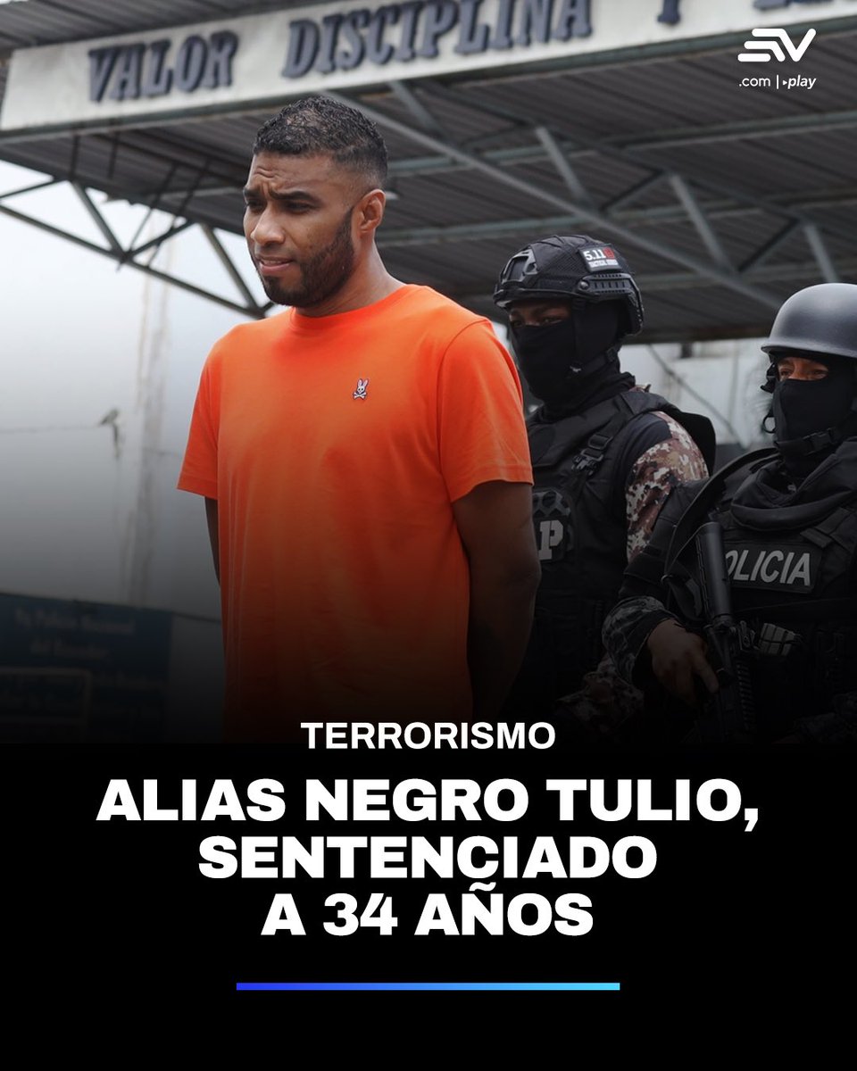 🔴 #ÚltimaHora | El cabecilla de Los Chone Killers fue sentenciado a una larga condena y además deberá pagar mil salarios básicos. Más información▶️ bit.ly/44MOQH0