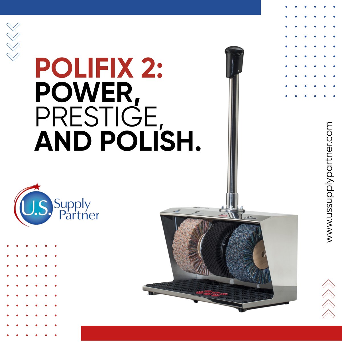 ussupplypartner's tweet image. When high performance meets elite design, you get the Polifix 2  a heavyweight, ground-mounted shoe polish machine built for demanding spaces like shopping centres and luxury hotels.

----
🛍️ ussupplypartner.com/product/polifi…
.
.
.
.
#polifix2 #shoepolishmachine #luxurydesign