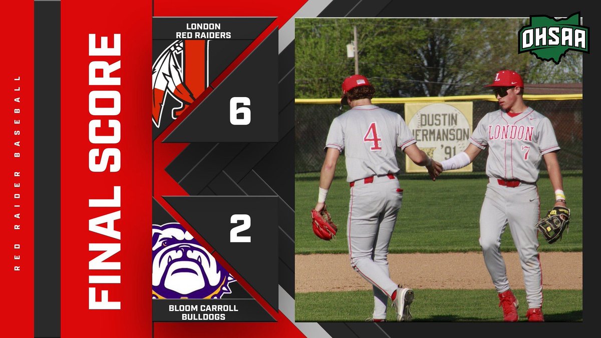 Final from Bloom‼️
Your Red Raiders are heading to the District final at Lancaster on Wednesday May 28th⚾️
#RaidersUp