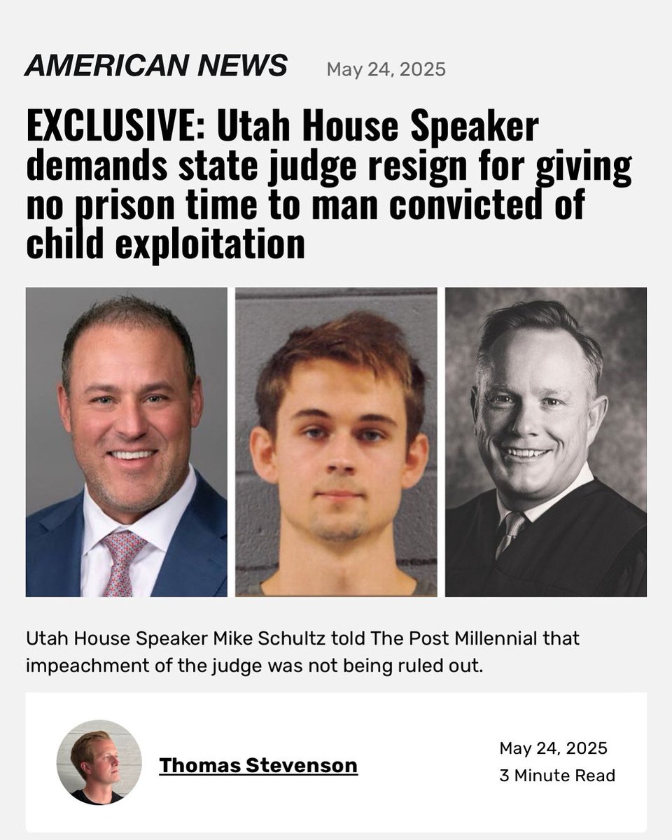 mschultz_12's tweet image. This is deeply troubling and indicative of a broader pattern within the judiciary. Such decisions not only fail to deliver justice for victims— in this case, children — but also erode public confidence in the legal system.
Judge Torgerson’s comments and decision are a failure…