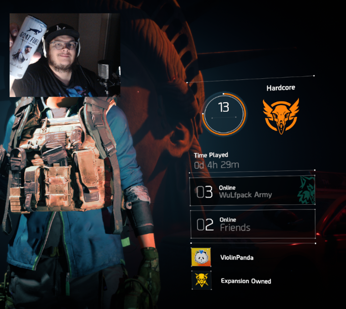 HARDCORE DIVISION 2 PERMADEATH RACE. Got my <a href="/goatfuel/">G.O.A.T. Fuel</a> at the ready. Blueberry Lemonade is the best flavor and you cant change my mind. LETS WIN THIS RACE!!