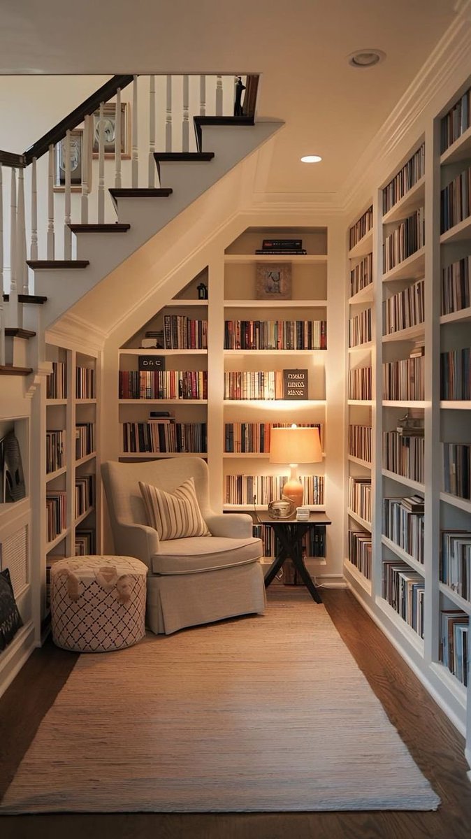 cozy book library 📚