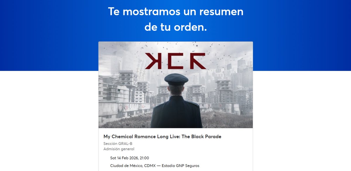 ESTOY LLORANDO 😭😭🖤🖤 VOY A VER MY CHEMICAL ROMANCE 😭🖤