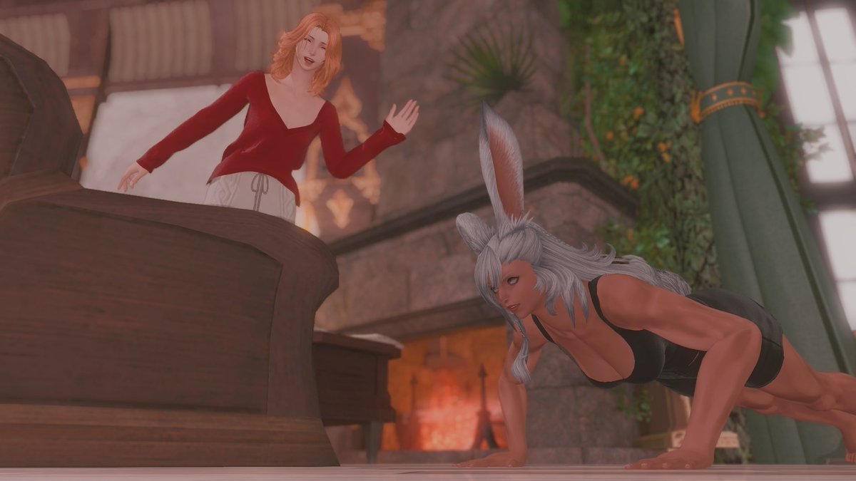 HaldbyrmIchiban's tweet image. #FF14 #GPOSERS #ffxivpolyamoryweek2025 #Haldbyrm #Arya #Lyna
Day 7 - Comfort
"You deserve to take it easy today"