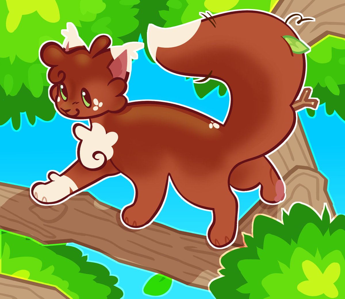 🐿️ some background practice with squilf! #warriorcats