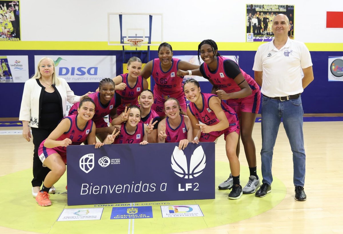 🎉🏀🇮🇨 ¡Enhorabuena al <a href="/cbislascanarias/">CBIC SPAR Gran Canaria</a> por su merecido ascenso a #LF2! Detrás hay mucho sacrificio, esfuerzo y trabajo en equipo

🌟El liderazgo y talento de <a href="/Andrea_Hdez_3/">Andrea</a> <a href="/Mama_Sidiki/">Mama Sidiki</a> <a href="/valeriamontep23/">valeria montero</a> y Lala Touré han sido fundamentales para alcanzar este logro histórico👏🏽