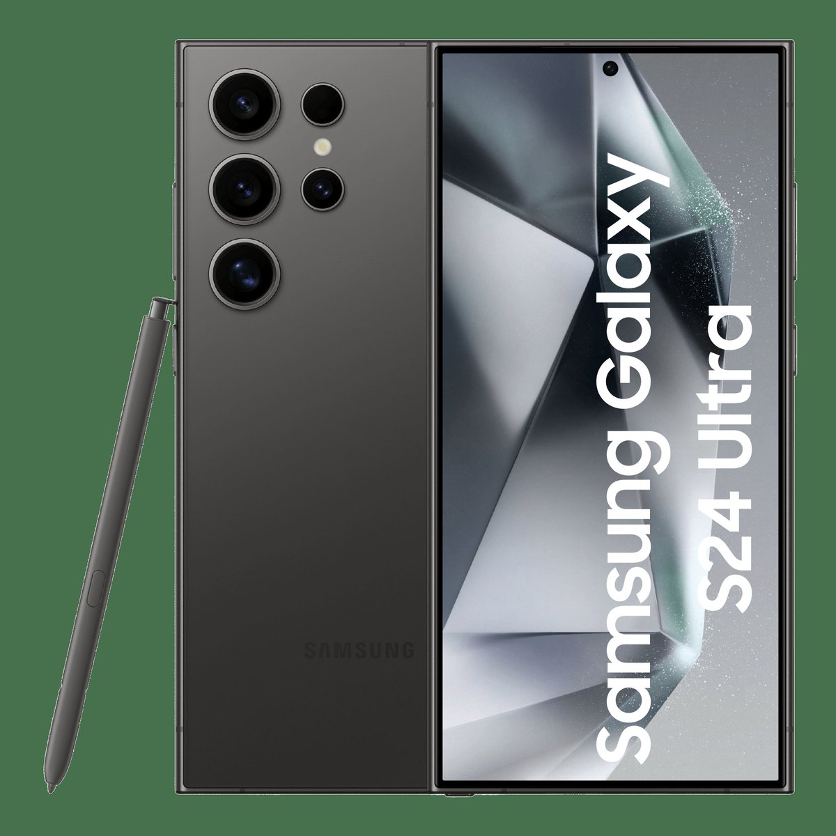 Samsung Galaxy S24 Ultra
6.8" QHD+ AMOLED, 120Hz | Snapdragon 8 Gen 3
12GB RAM | 256GB/512GB/1TB storage
200MP + 50MP + 10MP + 12MP rear | 12MP front
5000mAh, 45W fast charging | Android 14 (One UI 6.1)
Titanium frame, IP68 | S Pen | Galaxy AI features
Price: From ₹1,29,999