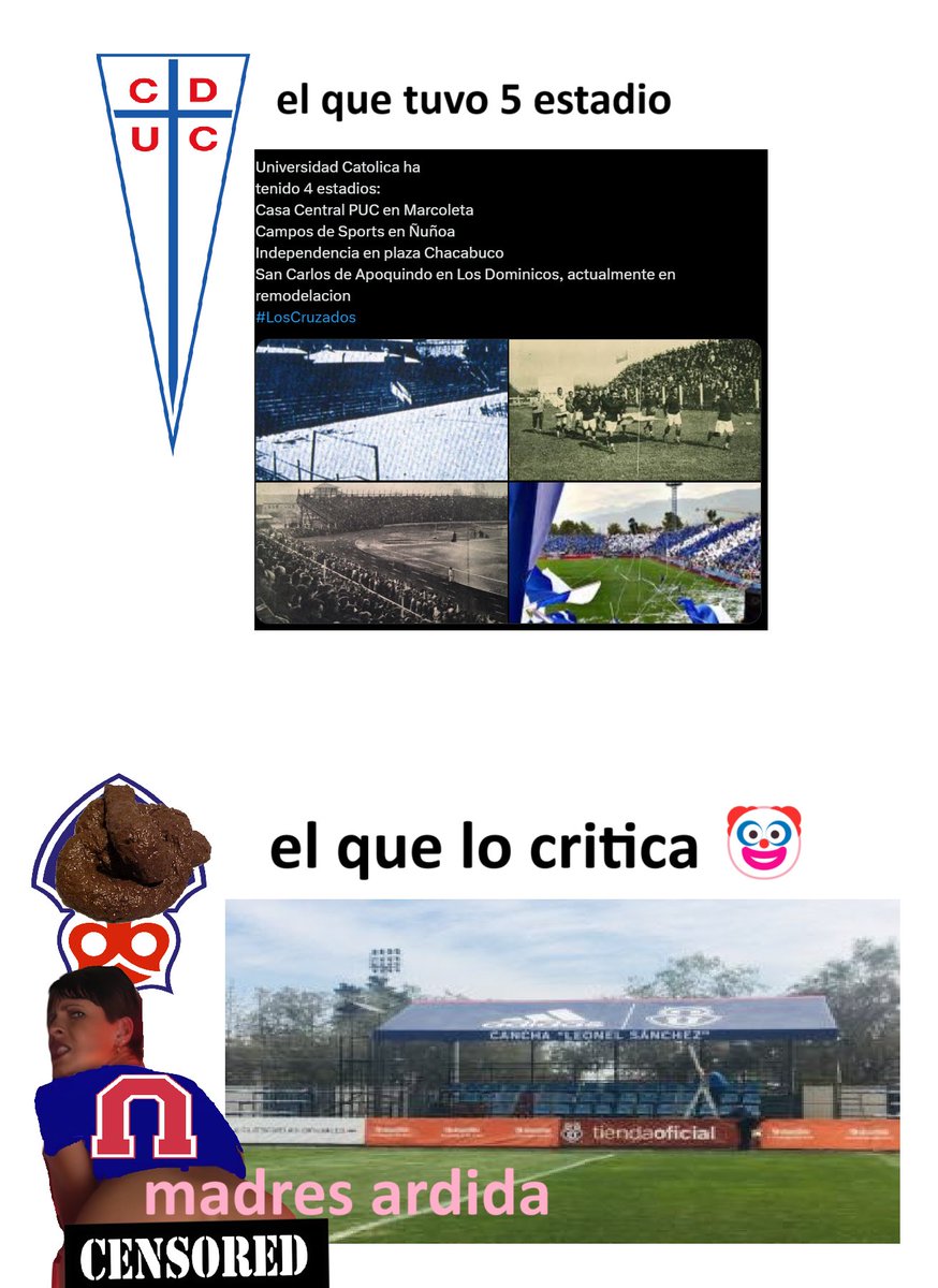 HackersAnonymo's tweet photo. no andamos saludando equipo chico madres culia #LosCruzados agnante la catolica conchatumadres  
lo mas grandes no nos puede comparar con nosotro basura hijo de la perra https://t.co/pAcKajUT1q