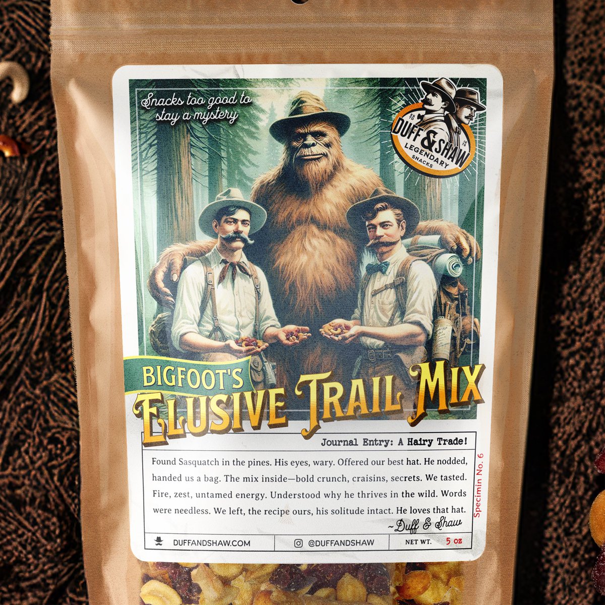 When your grip strength is solid but your snack game is stronger.
Bigfoot’s Zesty Trail Mix the only snack worth risking altitude, attitude, &amp; probable arrest.
<a href="/TomCruise/">Tom Cruise</a> #MissionImpossible 

#DuffAndShaw #BigfootsZestyTrailMix #SnackMissionImpossible 

duffandshaw.com/products/bigfo…