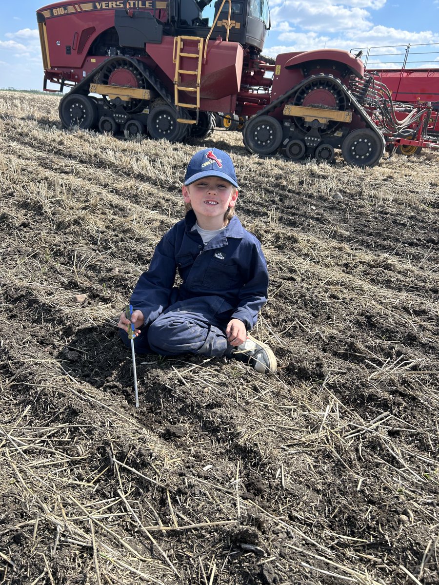 LyleLBrown2's tweet photo. The boss says  I pass inspection on seed placement https://t.co/Pp1wdmTAXB