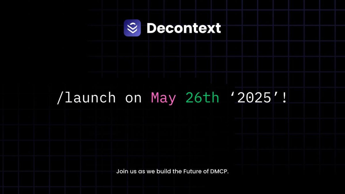 DecontextAi's tweet photo. Official Announcement: $DCTX Stealth Launch on Ethereum

We are pleased to share that Decontext will conduct a stealth launch of the native token, $DCTX, on Monday, May 26, 2025, on the Ethereum network.

The launch will take place between 16:00 – 17:00 UTC, without prior notice of the exact time, in line with our commitment to decentralization and fair access.