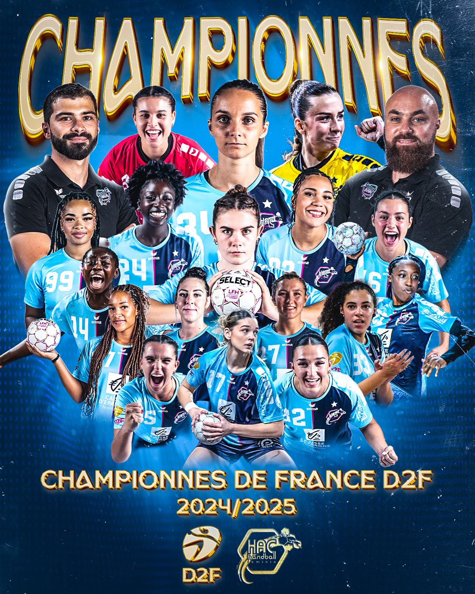 𝐋𝐄 𝐇𝐀𝐂 𝐇𝐀𝐍𝐃𝐁𝐀𝐋𝐋 𝐂𝐇𝐀𝐌𝐏𝐈𝐎𝐍 𝐃𝐄 𝐅𝐑𝐀𝐍𝐂𝐄 𝐀𝐂𝐂𝐄̀𝐃𝐄 𝐄𝐍 𝐋𝐈𝐆𝐔𝐄 𝐁𝐔𝐓𝐀𝐆𝐀𝐙 𝐄́𝐍𝐄𝐑𝐆𝐈𝐄 🏆🇫🇷

Après une saison exceptionnelle (17 victoires en 23 matchs), nos Conquérantes décrochent le titre de Championne de France et accède à la D1  🩵💙