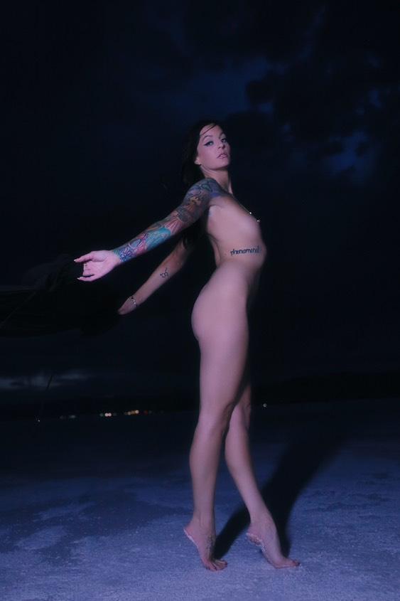 Naked in the night at the beautiful Bonneville Salt Flats. #beutahful