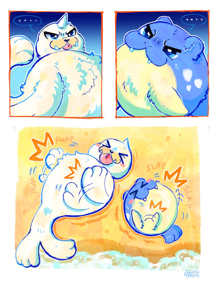 seal-to-seal communication  🦭🖐️
#seel #spheal #pokemon