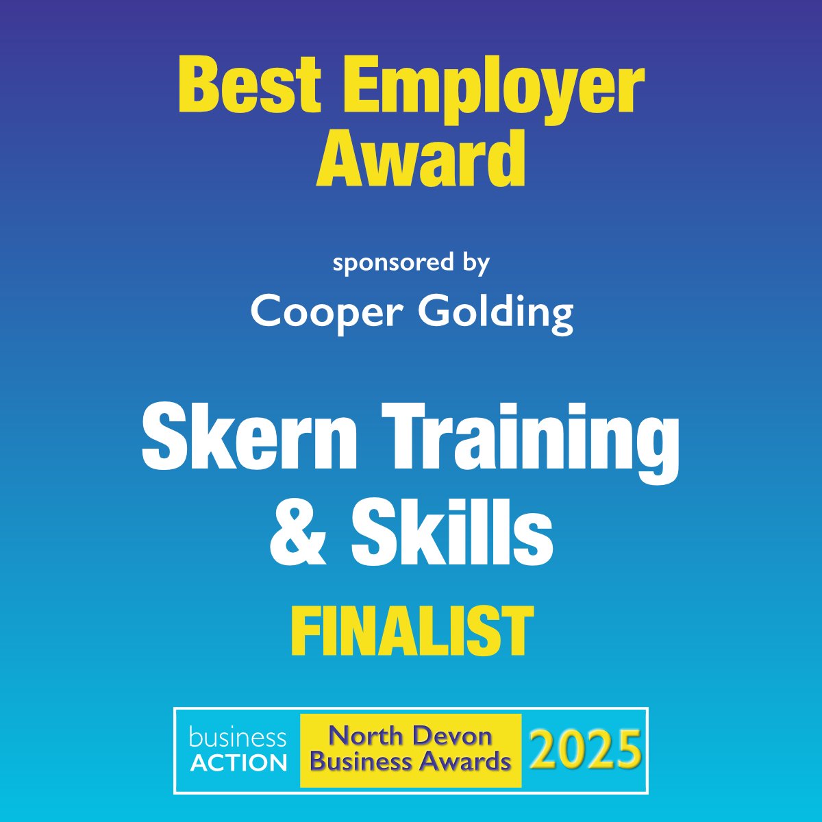 Business Action (@businessactionm) on Twitter photo Skern Training & Skills is a finalist in our Best Employer Award 2025 sponsored by <a href="/CooperGolding/">Cooper Golding Recruitment</a> .
Book your ticket(s) for Friday 6 June Awards Event now at businessaction.peak-online.com/list-booking/n…
#ndevon #northdevon #employer #awards Skern Training & Skills is a finalist in our Best Employer Award 2025 sponsored by <a href="/CooperGolding/">Cooper Golding Recruitment</a> .
Book your ticket(s) for Friday 6 June Awards Event now at businessaction.peak-online.com/list-booking/n…
#ndevon #northdevon #employer #awards