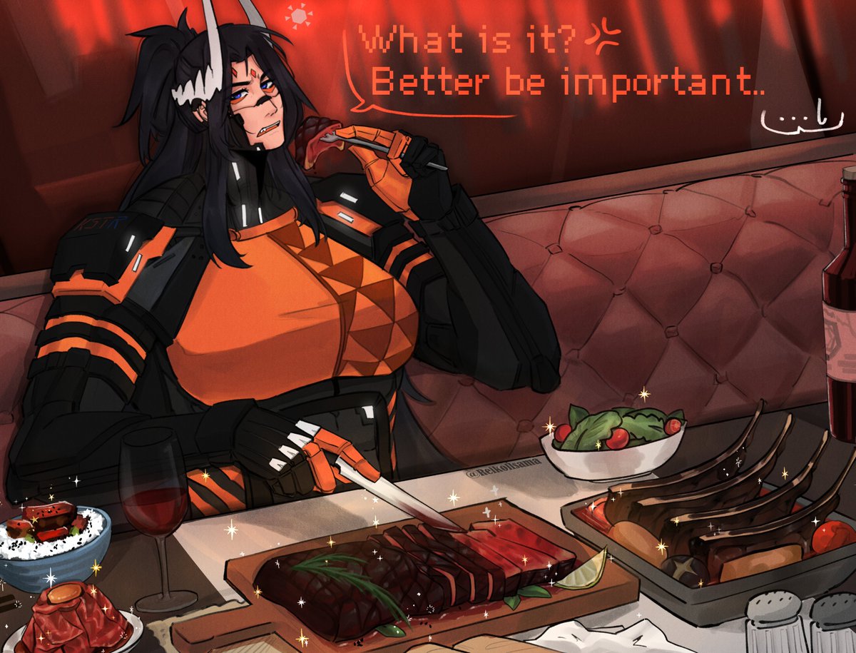 Don't disturb her when she's eating!