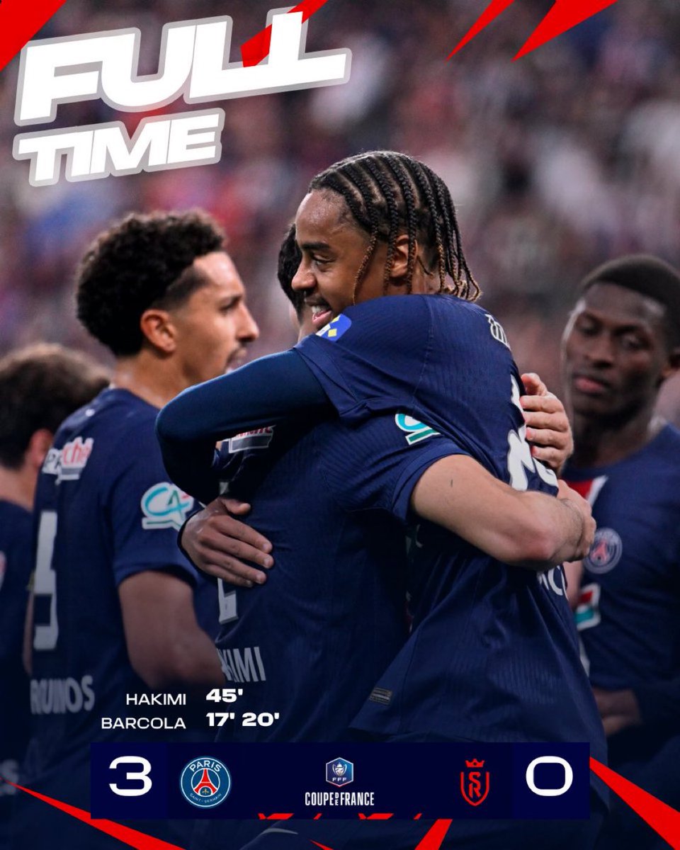 SIXTEEN! 🏆👏

Paris Saint-Germain wins a 16th Coupe De France! ❤️💙 

#CDF | #PSGSDR