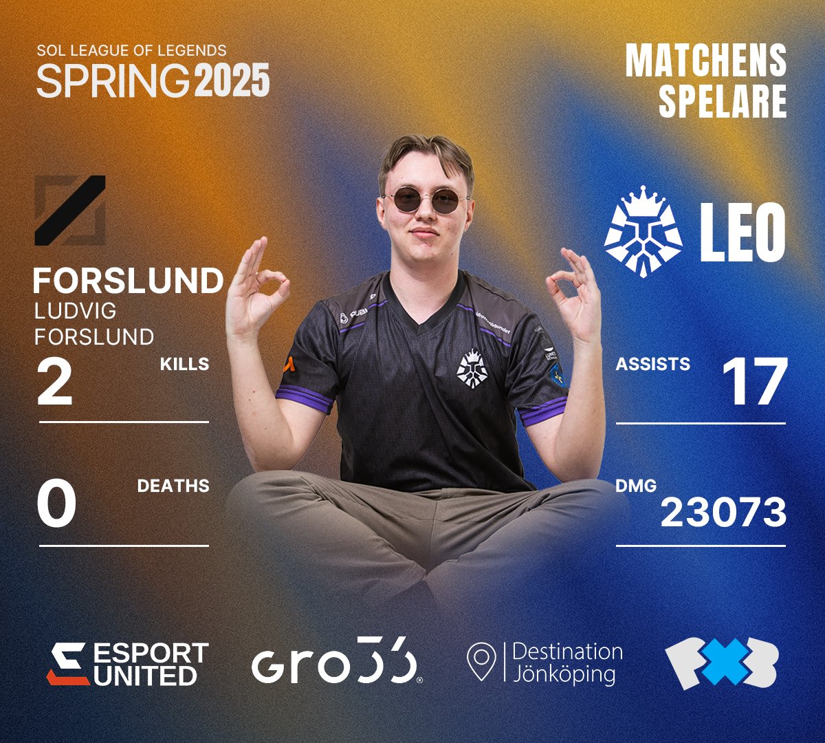 Svenska Onlineligan (@onlineligan) on Twitter photo GAME WIN⭐️
<a href="/LundEsports/">LEO - Lund Esports Organization</a>
MVP 📷🏅
<a href="/LundEsports/">LEO - Lund Esports Organization</a> Forslund
<a href="/lolTeamCD/">Team CD</a> 2 | 1 <a href="/LundEsports/">LEO - Lund Esports Organization</a>
Next up:
<a href="/lolTeamCD/">Team CD</a> 🆚 <a href="/LundEsports/">LEO - Lund Esports Organization</a> | Bo5
📺twitch.tv/svenskaonlinel… GAME WIN⭐️
<a href="/LundEsports/">LEO - Lund Esports Organization</a>
MVP 📷🏅
<a href="/LundEsports/">LEO - Lund Esports Organization</a> Forslund
<a href="/lolTeamCD/">Team CD</a> 2 | 1 <a href="/LundEsports/">LEO - Lund Esports Organization</a>
Next up:
<a href="/lolTeamCD/">Team CD</a> 🆚 <a href="/LundEsports/">LEO - Lund Esports Organization</a> | Bo5
📺twitch.tv/svenskaonlinel…