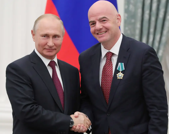 w_trombone's tweet photo. @Dexerto Gianni Infantino is a corrupted asshole https://t.co/ySa7aO2Mkc