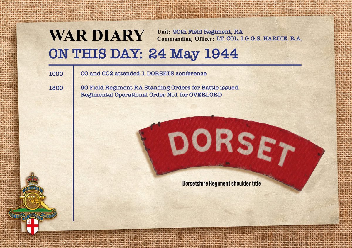 c_woffenden's tweet photo. Then, in the early evening of 24 May, they arrive — the final orders
#OTD #nostalgia #familyhistory #veteran #normandy #royalartillery #ww2history #DDay #ww2 #TheDDayStory #LCT #armyspeak #talklikeagunner #gunnerstalk #dersetregiment #dorsets #dorsetshire #dorsetshireregiment https://t.co/L844Vf0fSs