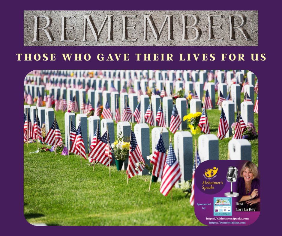 njoy Memorial weekend and be safe, as we honor the men and women who sacrificed their lives for us. alzheimersspeaks.com/free-education…