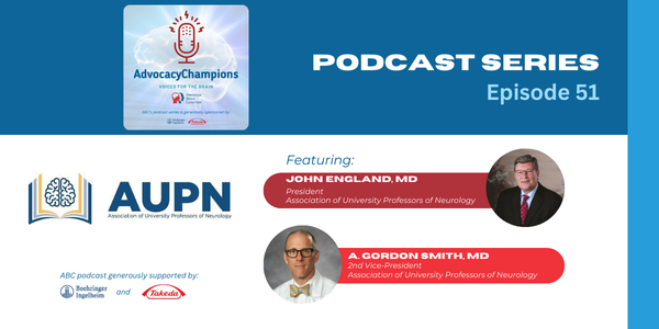 Association of University Professors of Neurology (@aupn_leaders) on Twitter photo AUPN's President, Dr. John England and 2nd Vice President Dr. <a href="/gordonsmithMD/">A. Gordon Smith, MD</a> joined the <a href="/AmericanBrainCo/">The American Brain Coalition</a>'s Executive Director, Katie Sale, in this podcast episode to discuss AUPNās mission, membership, advocacy efforts in brain health, and how AUPN is helping shape the future of AUPN's President, Dr. John England and 2nd Vice President Dr. <a href="/gordonsmithMD/">A. Gordon Smith, MD</a> joined the <a href="/AmericanBrainCo/">The American Brain Coalition</a>'s Executive Director, Katie Sale, in this podcast episode to discuss AUPNās mission, membership, advocacy efforts in brain health, and how AUPN is helping shape the future of