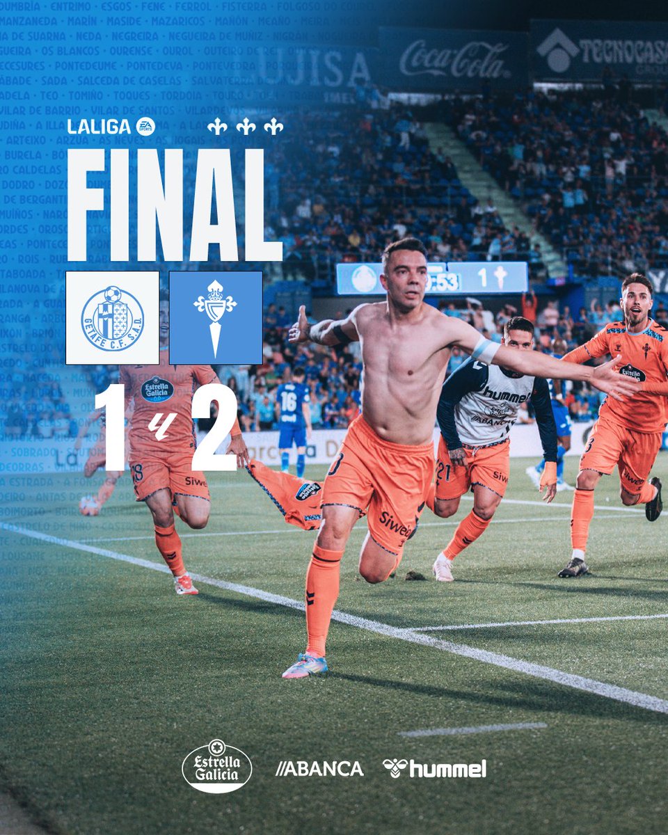 🚨 OFFICIEL !

✨ Le RC Celta jouera la Ligue Europa la saison prochaine !