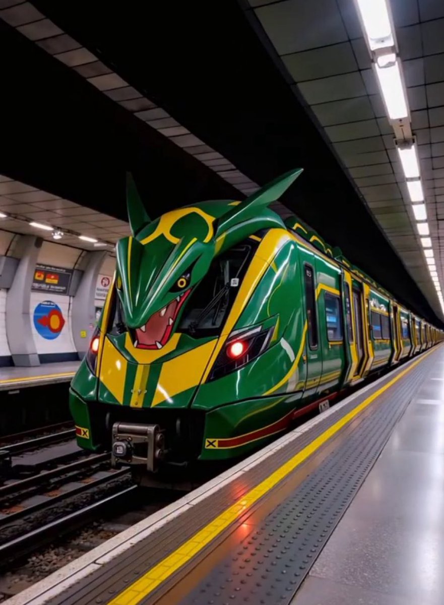 this is a rayquaza train next stop is space