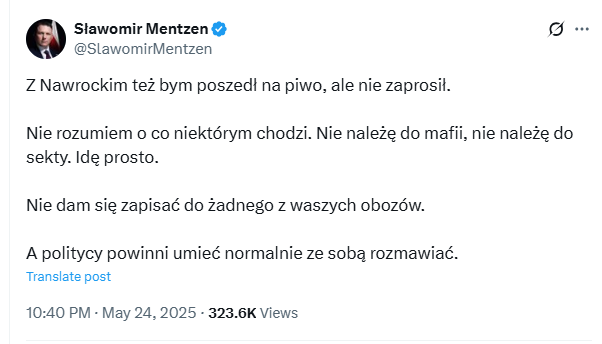 KorolukM's tweet photo. A może tu nie ma żadnych szachów 5D i trzeba się posłużyć brzytwą Ockhama.

Sławek usłyszał "piwo", zaświeciły mu się oczy i poszedł.  Jakby to sam antychryst zaprosił, to też by poszedł. https://t.co/f3rl0azP5b