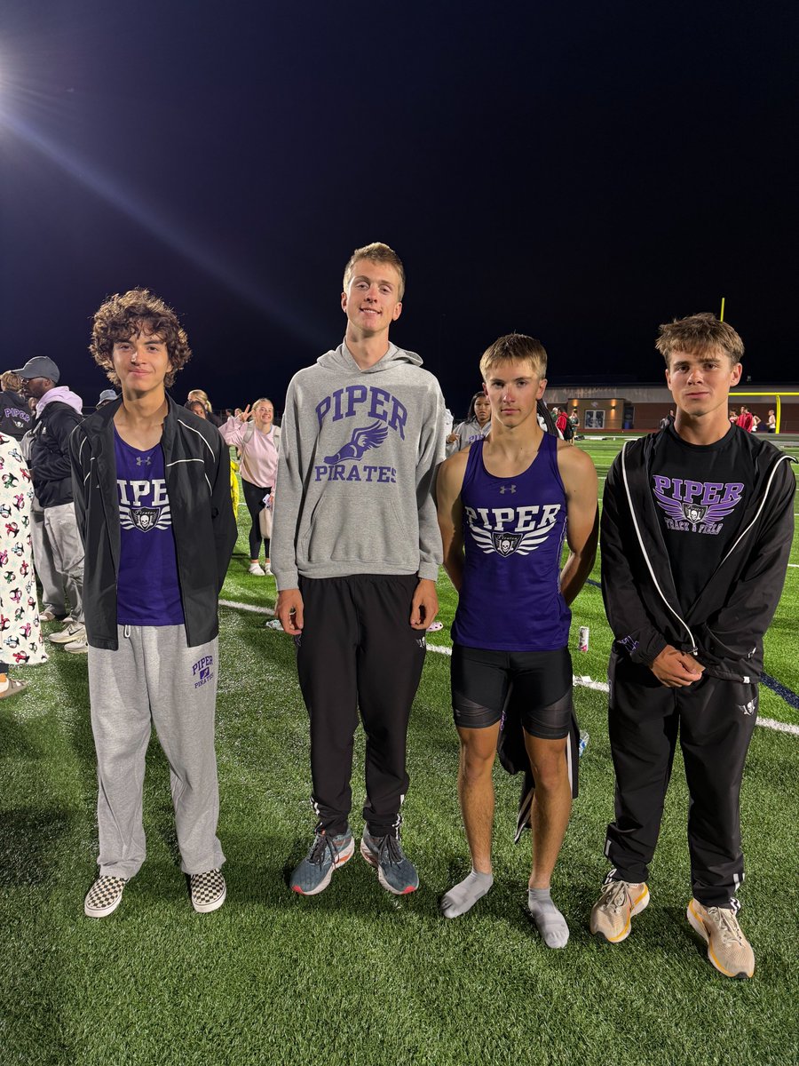 STATE QUALIFIER Boys 4x800m Relay - Justus Lockamy, Conner Johnson, Oliver Bass, Quinn Hanson