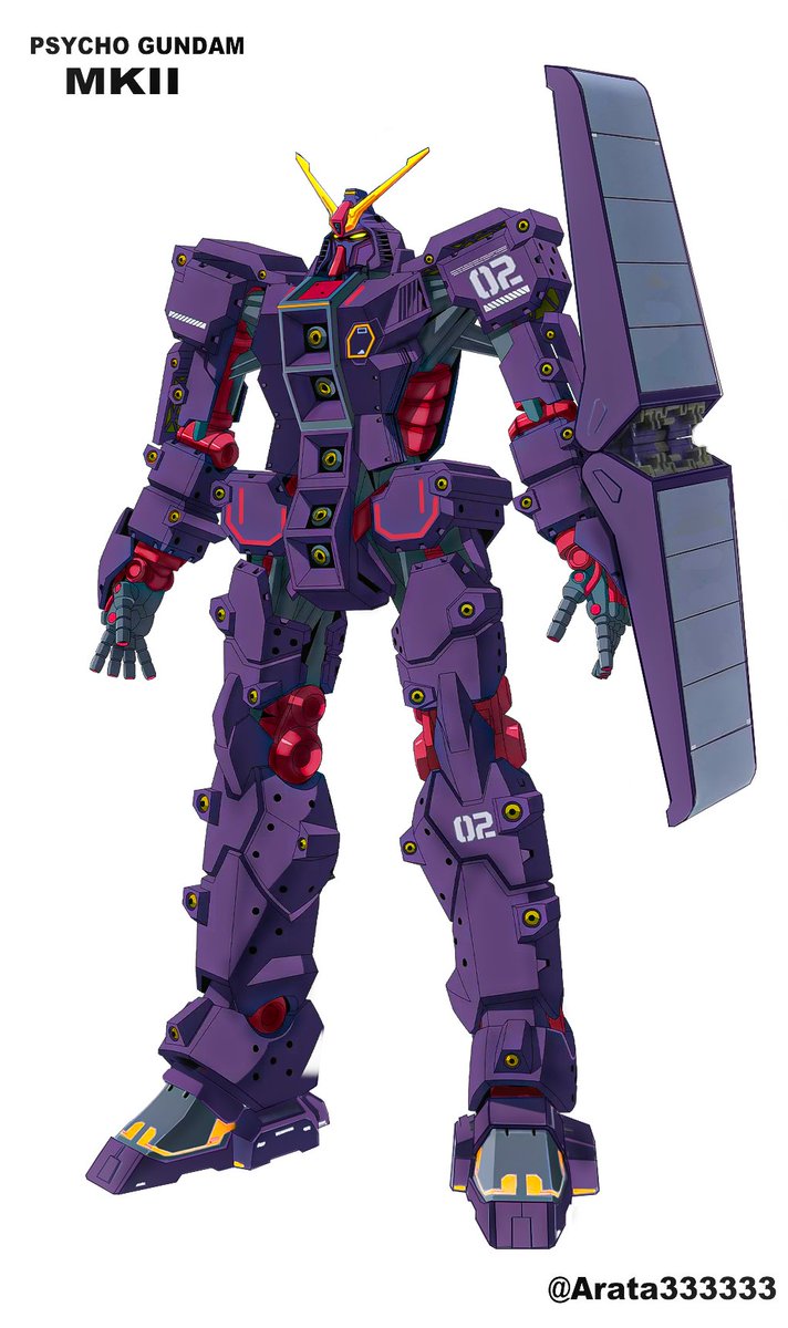 しょしんしゃm(__)m Psycho Gundam MK II (fewer stickers) #GQuuuuuuX #ガンダム