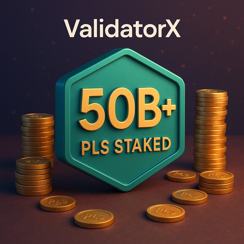 haunted_uPToken's tweet image. ValidatorX just passed 50B+ PLS staked.

No fees. No gimmicks. No waiting.

• 91% of yield goes to users
• 1,687 validators
• Stake or unstake anytime
• No extra tokens

Built for scale.
Open to everyone.

Start staking at: vx.plusx.app

#ValidatorX #uPLS #Staking…