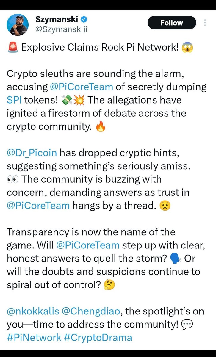 PiNetwork24X7's tweet image. 🤔❌💼
Do you really think Dr. Nicolas would dump his community&apos;s hard-earned $Pi from a known wallet?

This is purely an attempt to spread FUD — to shake the confidence of the #PiCommunity. But the truth is that Pi is intended to build a sustainable ecosystem with real-world…