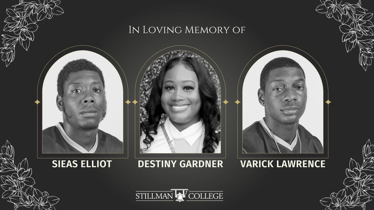 It is with profound sorrow that we share the untimely passing of current Stillman College student Sieas Elliot and alumni Destiny Gardner and Varick Lawrence.

📰 stillman.edu/2025/05/stillm…