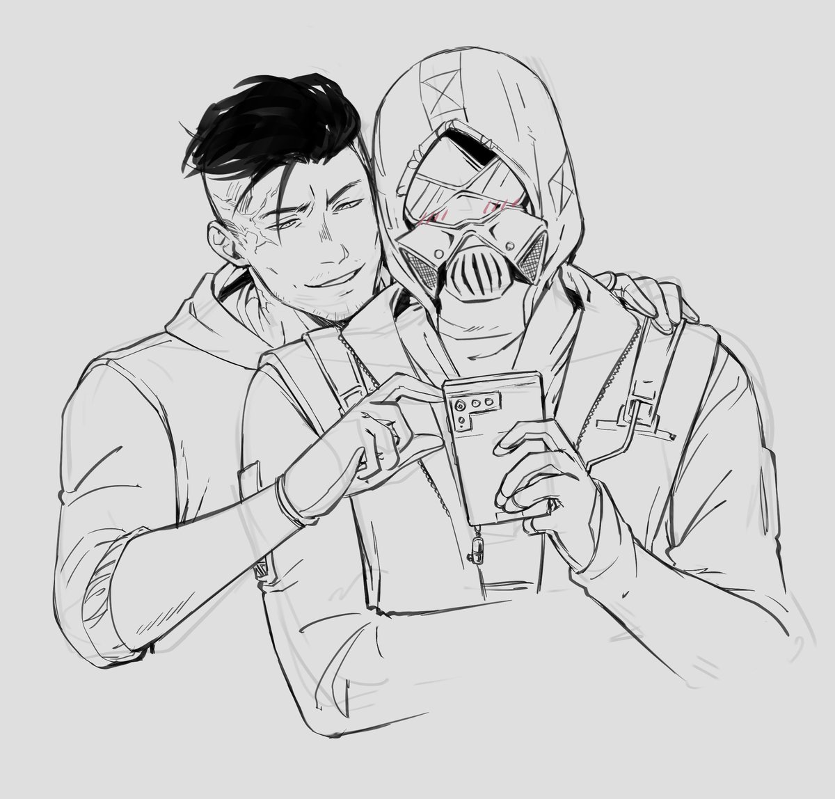 some kapglaz and smokemute 💕 #r6s 