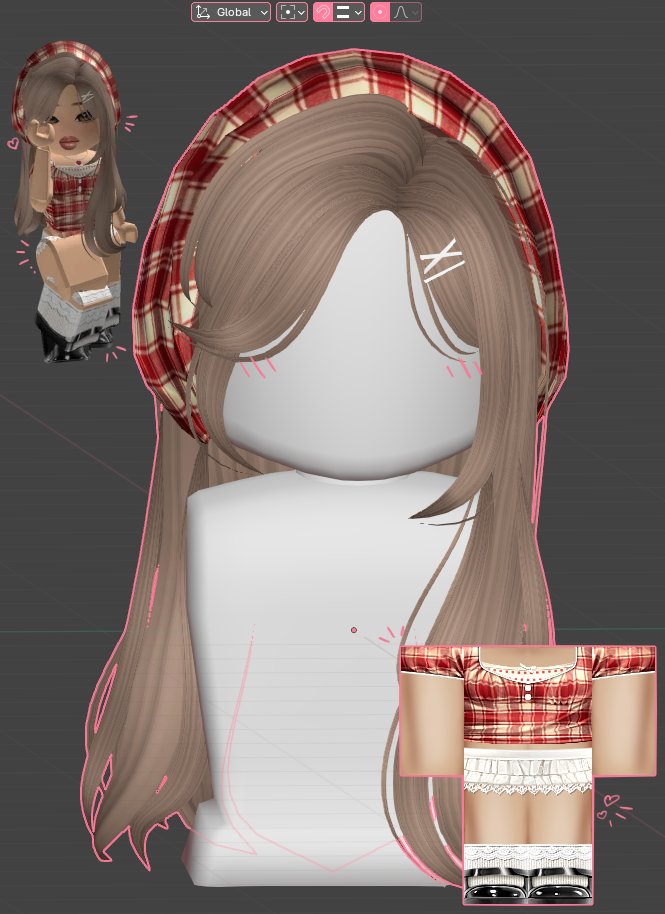 raekaro's tweet image. New Mori Kei Igari Plaid Themed Set
- comes in 6 different hair recolors
Hair Link : roblox.com/communities/12…
Outfit Link: roblox.com/communities/32…
Hope you guys like this one, had so much fun creating it!!
#Roblox #RobloxDev #RobloxUGC 🍎❣️
