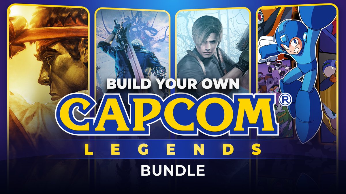 MegaMan's tweet image. The X-cellent @Fanatical 'Build Your Own Bundle' is back! Pick and mix from a range of Capcom classics including Mega Man Legacy Collection and Mega Man Legacy Collection 2.
🙂 3 for $9.99
😀 5 for $14.99
😁 7 for $19.95
🛒 bit.ly/BYOBLegends