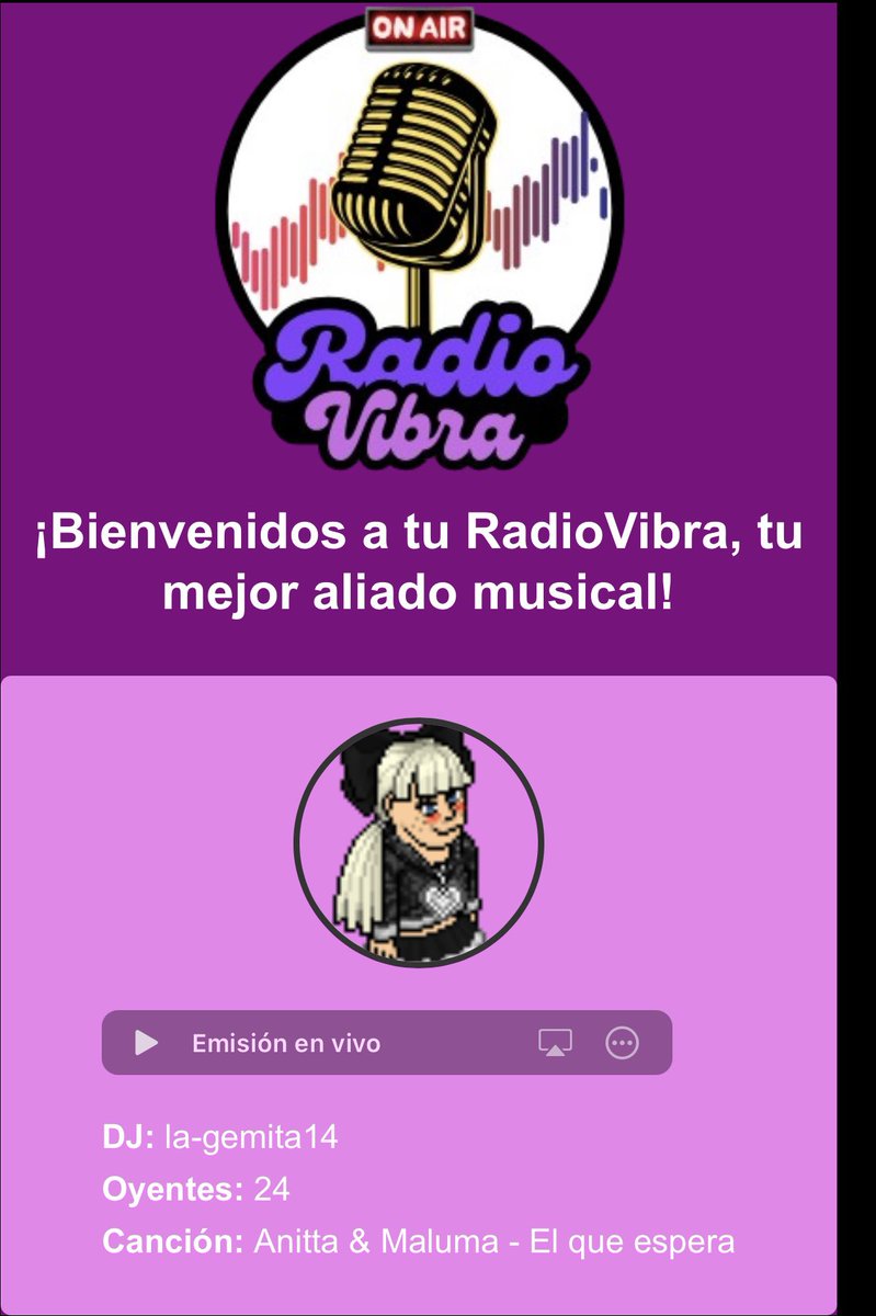 Desde España hasta radiovibrafm.com 
Dj la-gemita14📣