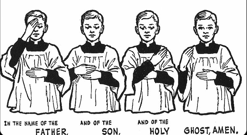 Today, we make the Sign of the Cross without thinking.
Forehead. Chest. Shoulder to shoulder.

“In the name of the Father, and of the Son, and of the Holy Spirit.”

But this gesture is almost 2,000 years old, and it’s far more than a habit.

It’s a declaration of war - a 🧵✝️