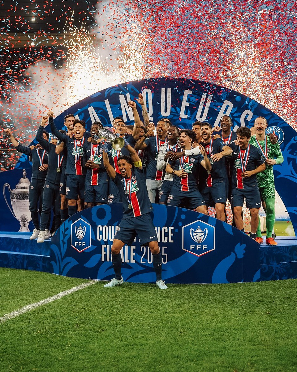 coupedefranceCA's tweet photo. Trophée des Champions 🇫🇷✅
@Ligue1 🇫🇷✅
@coupedefrance 🇫🇷✅
@ChampionsLeague 🇪🇺⏳
#CoupeDeFrance https://t.co/hXGclbI95S